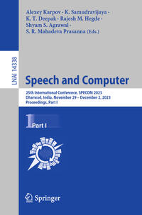 Speech and Computer