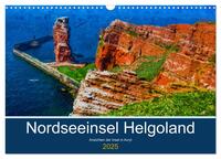 Nordseeinsel Helgoland - Ansichten der Insel in Acryl (Wandkalender 2025 DIN A3 quer), CALVENDO Monatskalender