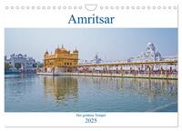 Amritsar - Der goldene Tempel (Wandkalender 2025 DIN A4 quer), CALVENDO Monatskalender