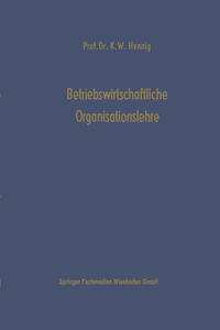 Betriebswirtschaftliche Organisationslehre