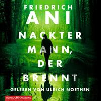 Nackter Mann, der brennt