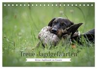 Treue Jagdgefährten - Kleine Jagdhunde im Einsatz (Tischkalender 2025 DIN A5 quer), CALVENDO Monatskalender