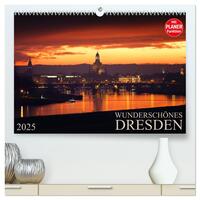 Wunderschönes Dresden (hochwertiger Premium Wandkalender 2025 DIN A2 quer), Kunstdruck in Hochglanz