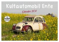 Kultautomobil Ente Citroën 2CV (Tischkalender 2025 DIN A5 quer), CALVENDO Monatskalender