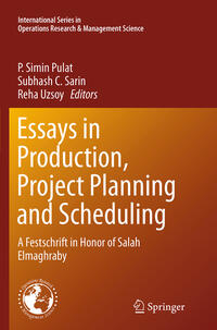 Essays in Production, Project Planning and Scheduling