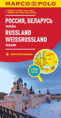 MARCO POLO Kontinentalkarte Russland, Weißrussland 1:2 Mio.