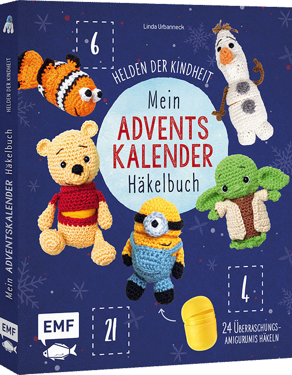 Mein Adventskalender-Häkelbuch: Helden der Kindheit