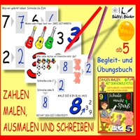 Zahlen malen, ausmalen und schreiben - Begleit- und Übungsbuch