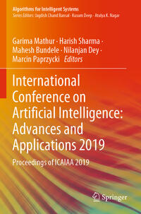 International Conference on Artificial Intelligence: Advances and Applications 2019