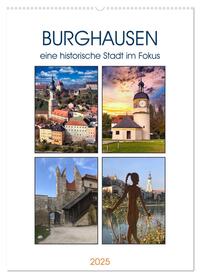 Burghausen, eine historische Stadt im Fokus (Wandkalender 2025 DIN A2 hoch), CALVENDO Monatskalender