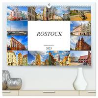 Rostock Impressionen (hochwertiger Premium Wandkalender 2025 DIN A2 quer), Kunstdruck in Hochglanz