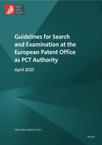 Guidelines for Search and Examination at the European Patent Office as PCT Authority