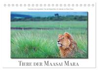 Tiere der Maasai Mara (Tischkalender 2025 DIN A5 quer), CALVENDO Monatskalender