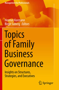 Topics of Family Business Governance