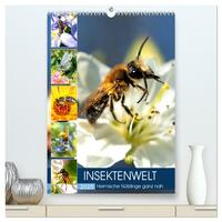 INSEKTENWELT - Heimische Nützlinge ganz nah (hochwertiger Premium Wandkalender 2025 DIN A2 hoch), Kunstdruck in Hochglanz