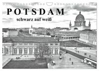 Potsdam schwarz auf weiß (Wandkalender 2025 DIN A4 quer), CALVENDO Monatskalender