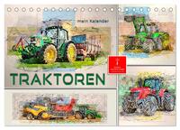 Traktoren - mein Kalender (Tischkalender 2025 DIN A5 quer), CALVENDO Monatskalender