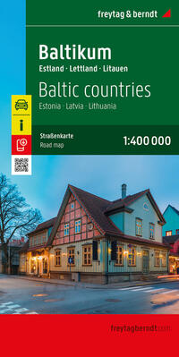 Baltikum, Straßenkarte 1:400.000, freytag & berndt