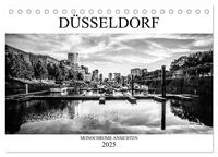 DÜSSELDORF MONOCHROME ANSICHTEN (Tischkalender 2025 DIN A5 quer), CALVENDO Monatskalender