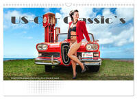 US-Car Classic's (Wandkalender 2025 DIN A3 quer), CALVENDO Monatskalender