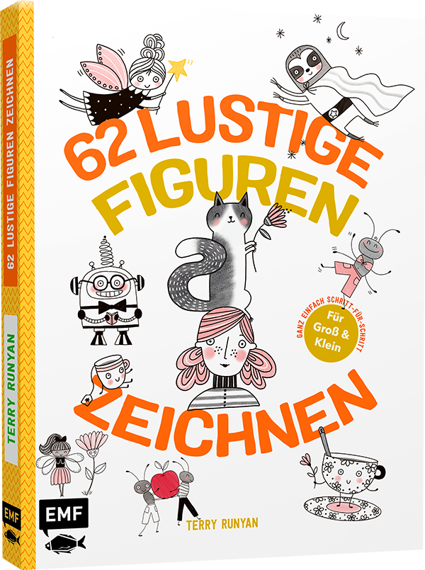 62 lustige Figuren zeichnen – Für Groß und Klein!