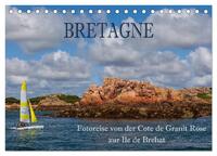 Bretagne - Fotoreise von der Cote de Granit Rose zur Ile de Brehat (Tischkalender 2025 DIN A5 quer), CALVENDO Monatskalender