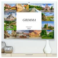 Grimma Impressionen (hochwertiger Premium Wandkalender 2025 DIN A2 quer), Kunstdruck in Hochglanz