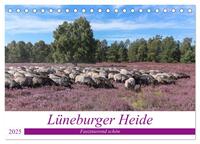 Lüneburger Heide - Faszinierend schön (Tischkalender 2025 DIN A5 quer), CALVENDO Monatskalender