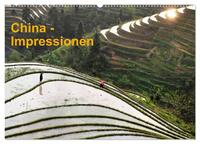 China-Impressionen (Wandkalender 2025 DIN A2 quer), CALVENDO Monatskalender