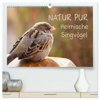 NATUR PUR Heimische Singvögel (hochwertiger Premium Wandkalender 2025 DIN A2 quer), Kunstdruck in Hochglanz