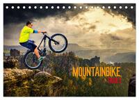 Mountainbike Trails (Tischkalender 2025 DIN A5 quer), CALVENDO Monatskalender