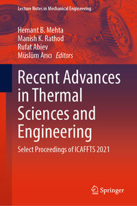 Recent Advances in Thermal Sciences and Engineering