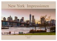 New York Impressionen 2025 (Tischkalender 2025 DIN A5 quer), CALVENDO Monatskalender