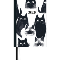 Taschenkalender »Cats« 2026 - Terminplaner mit Wochenkalendarium - Format 11,3 x 16,3 cm