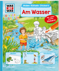 WAS IST WAS Kindergarten Malen Rätseln Stickern Am Wasser