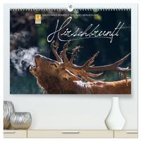 Emotionale Momente: Hirschbrunft (hochwertiger Premium Wandkalender 2025 DIN A2 quer), Kunstdruck in Hochglanz