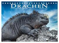 Drachen: Geheimnisvolles Tierreich (Tischkalender 2025 DIN A5 quer), CALVENDO Monatskalender