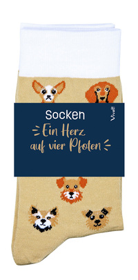 Socken für Hundeliebhaber »Ein Herz auf vier Pfoten«