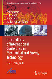 Proceedings of International Conference in Mechanical and Energy Technology