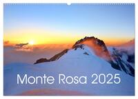 Monte Rosa (Wandkalender 2025 DIN A2 quer), CALVENDO Monatskalender