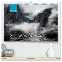 Schweizer Alpen. Natur und Landschaften (hochwertiger Premium Wandkalender 2025 DIN A2 quer), Kunstdruck in Hochglanz