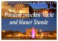 Potsdam zwischen Nacht und blauer Stunde (Tischkalender 2025 DIN A5 quer), CALVENDO Monatskalender