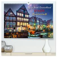 Reise durch Deutschland - Hansestadt Stade (hochwertiger Premium Wandkalender 2025 DIN A2 quer), Kunstdruck in Hochglanz