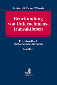 Beurkundung von Unternehmenstransaktionen