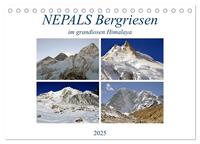 NEPALS Bergriesen im grandiosen Himalaya (Tischkalender 2025 DIN A5 quer), CALVENDO Monatskalender