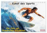 Kunst des Sports (Tischkalender 2025 DIN A5 quer), CALVENDO Monatskalender