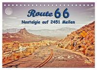 Nostalgie auf 2451 Meilen - Route 66 (Tischkalender 2025 DIN A5 quer), CALVENDO Monatskalender