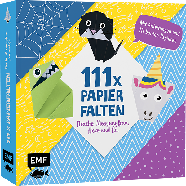 111 x Papierfalten – Drache, Meerjungfrau, Hexe und Co.