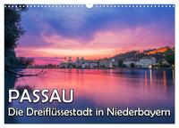 Passau - Die Dreiflüssestadt (Wandkalender 2025 DIN A3 quer), CALVENDO Monatskalender