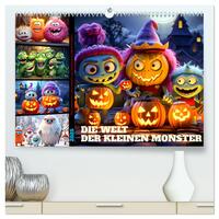 Die Welt der kleinen Monster (hochwertiger Premium Wandkalender 2025 DIN A2 quer), Kunstdruck in Hochglanz